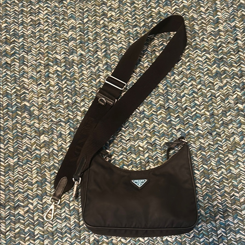 Prada Black Nylon Crossbody Bag